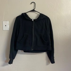 Lululemon full zip scuba black size XS/S